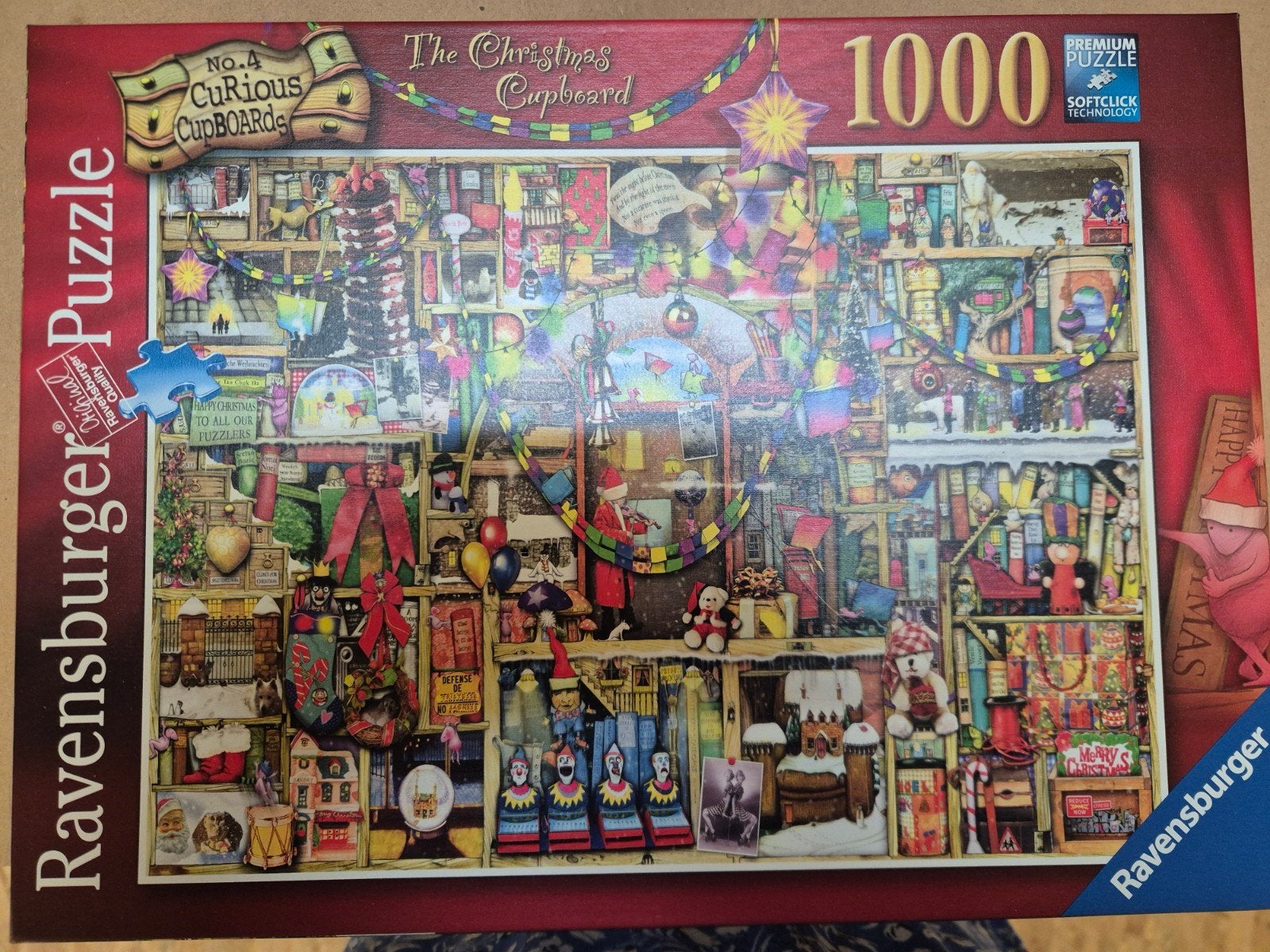Kerstpuzzel Ravensburg, Ophalen of Verzenden, 500 t/m 1500 stukjes, Zo goed als nieuw, Legpuzzel
