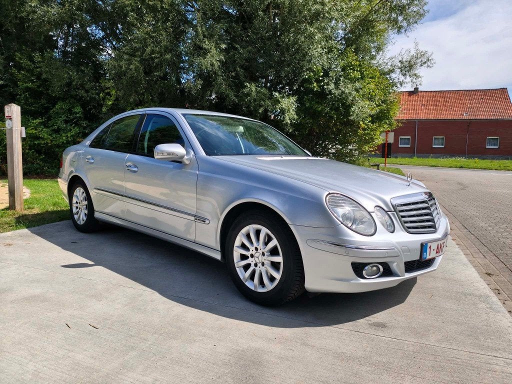 Mercedes E220CDI (W211) 2007., Autos, Mercedes-Benz, Cuir, Achat, 4 portes, Noir
