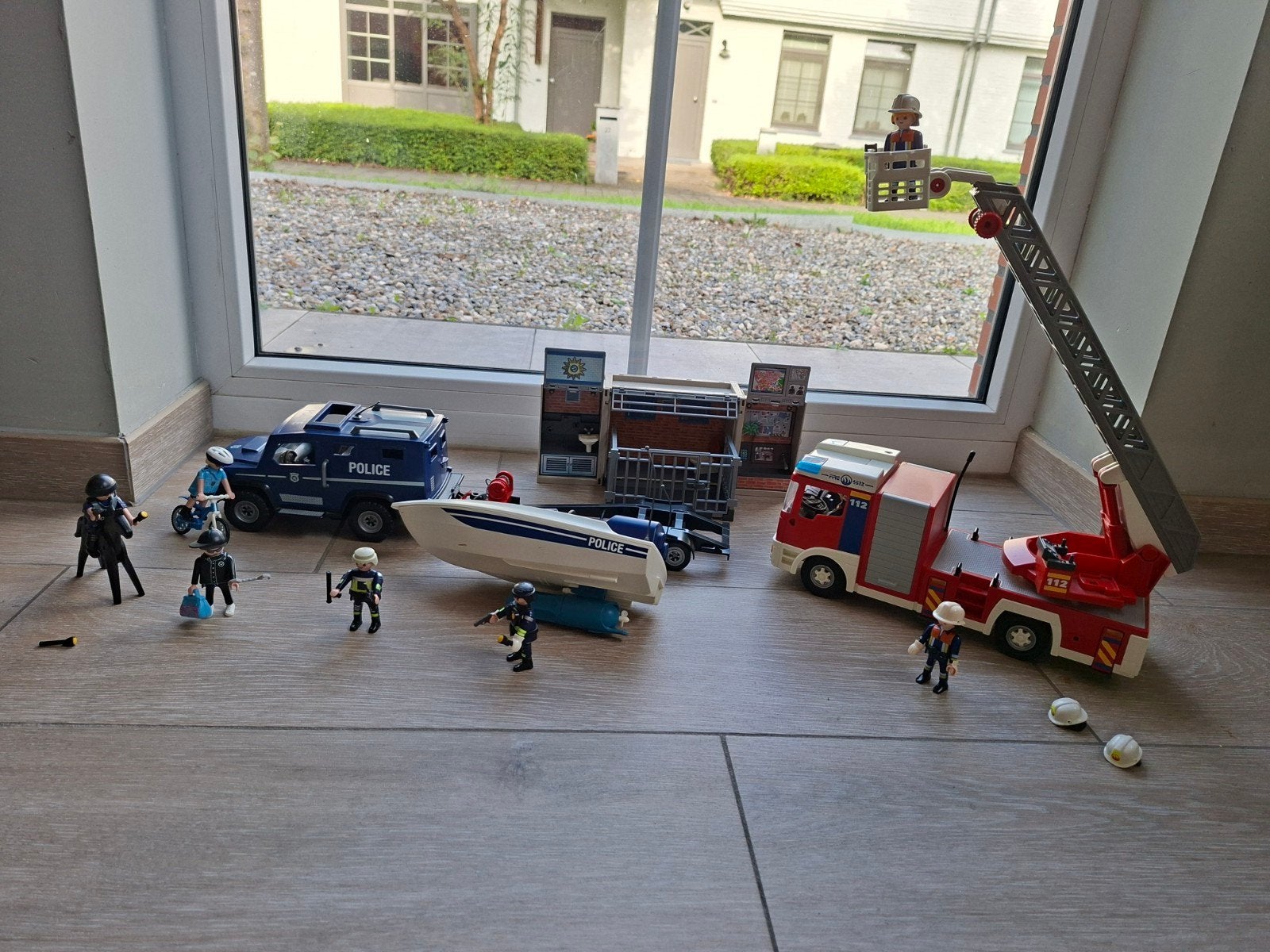 Playmobil brandweer en politie, Ophalen, Zo goed als nieuw