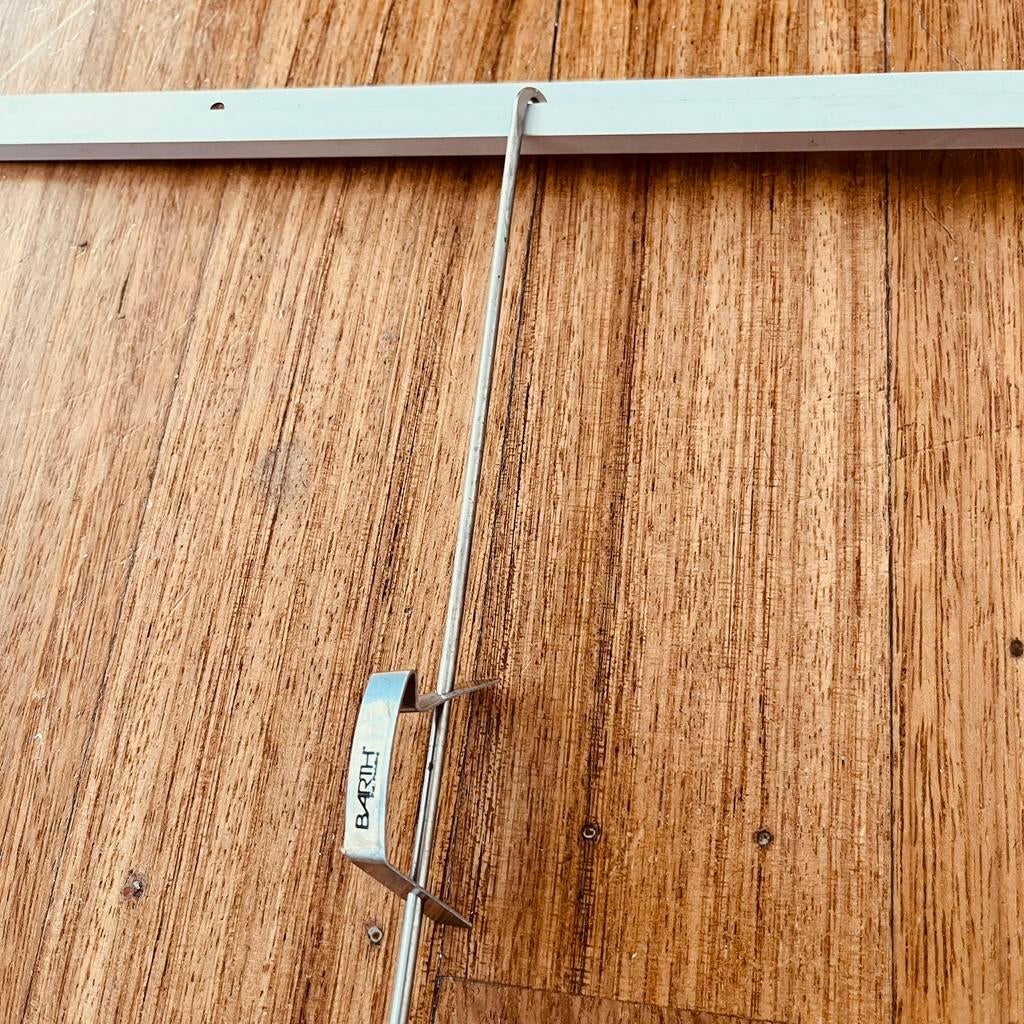 Gallery ophangrails, Huis en Inrichting, Ophalen, Metaal of Aluminium, 125 cm of meer, Zo goed als nieuw
