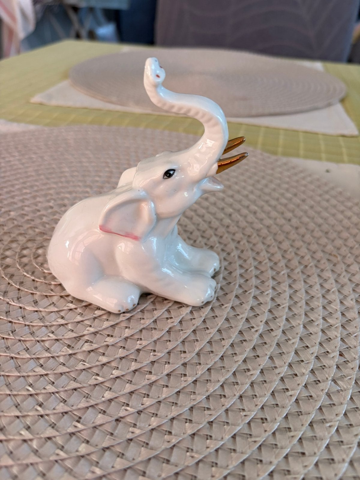 Éléphant en porcelaine vintage, Enlèvement ou Envoi, Comme neuf