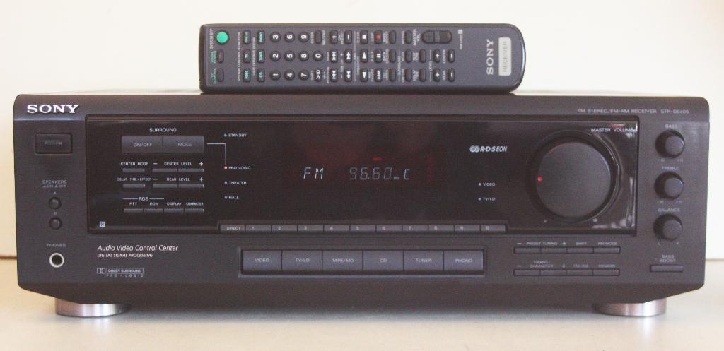 Sony STR-DE405 Versterker Receiver Met Afstandsbd / 400 Watt, Ophalen of Verzenden, Zo goed als nieuw, Sony, 120 watt of meer