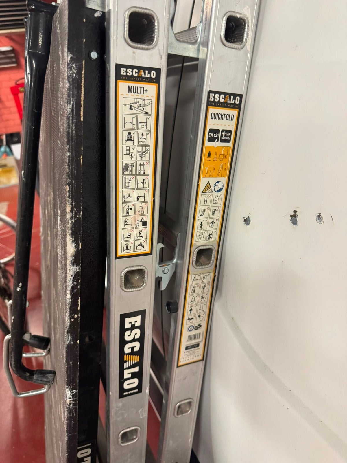 Escalo Multi+ / Quickfold Aluminium Steiger & Ladder, Ophalen, Zo goed als nieuw