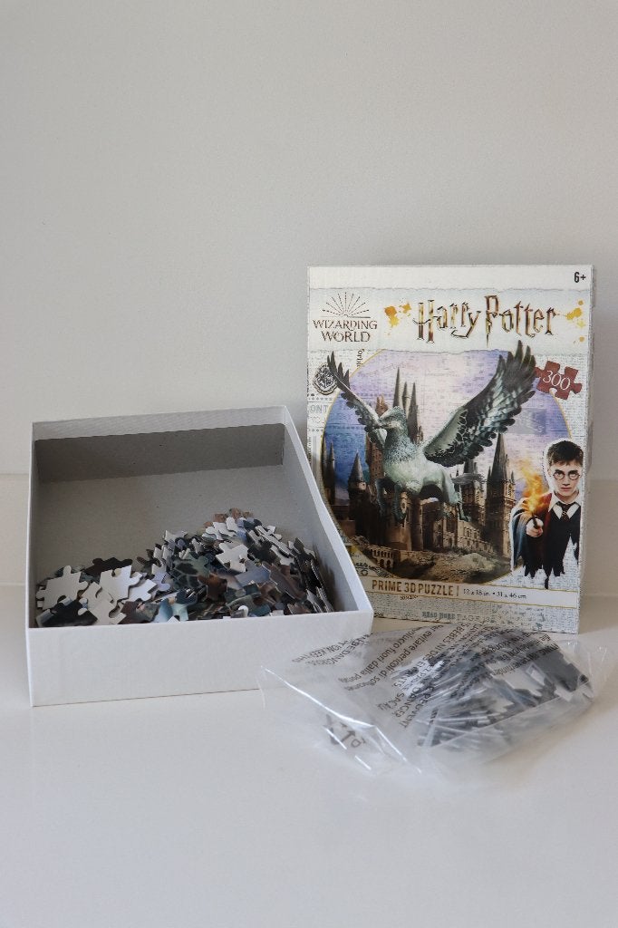 3D Harry Potter puzzel van 300 stukjes (Buckbeak), Ophalen of Verzenden, Minder dan 500 stukjes, Zo goed als nieuw, Legpuzzel