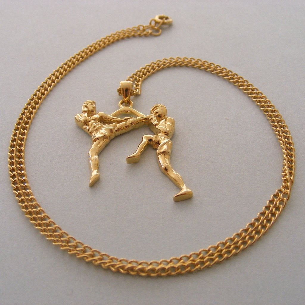 pendentif de boxe kickboxing muay thai doubles et porte-clés, Sports & Fitness, Enlèvement ou Envoi, Neuf, Autres