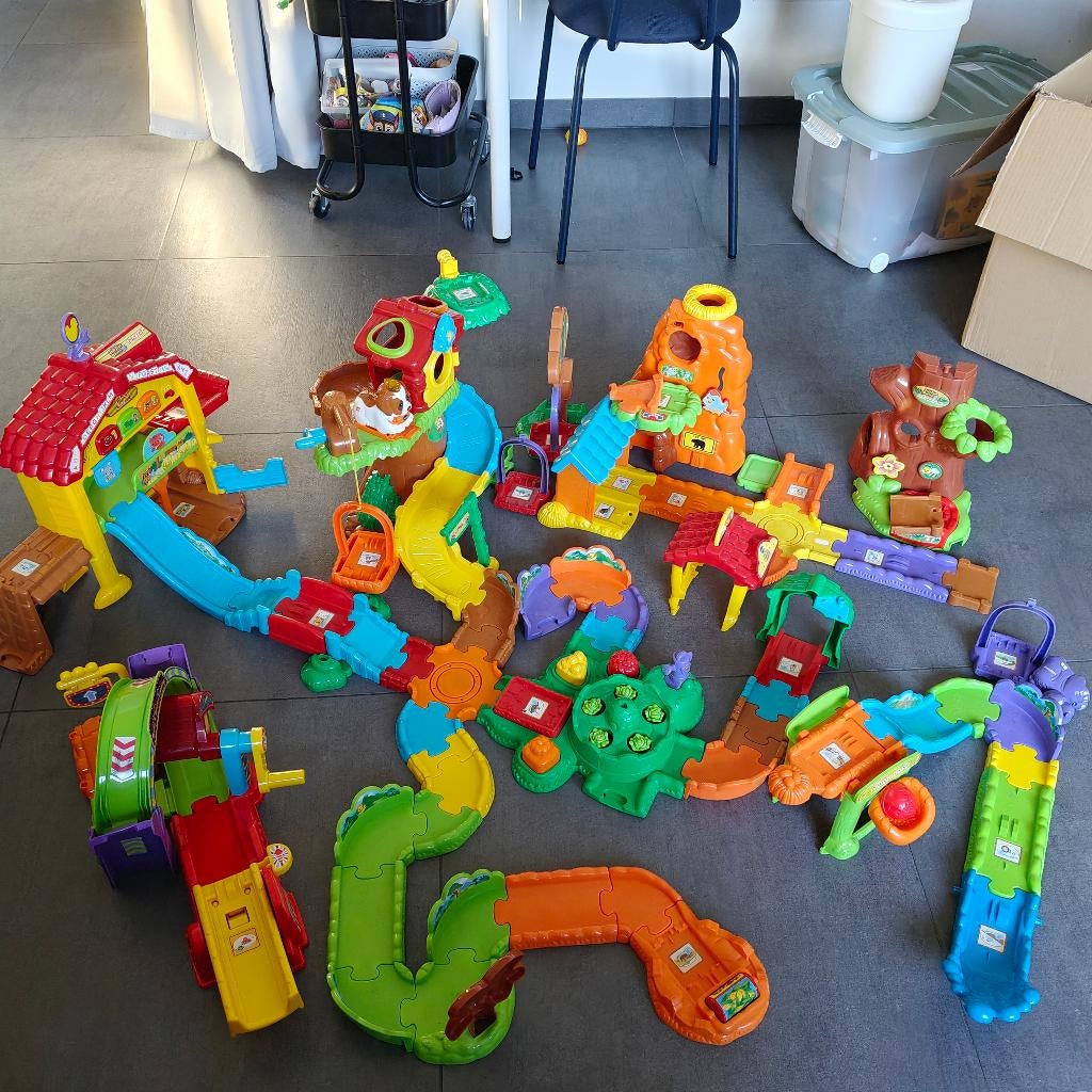 VTech toet toet auto en zoef zoef dieren, Kinderen en Baby's, Speelgoed | Vtech, Ophalen, Zo goed als nieuw, 2 tot 4 jaar