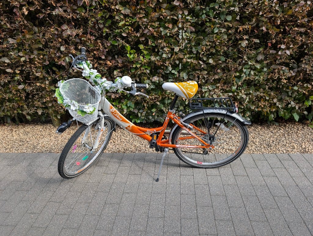 24 inch meisjesfiets, Fietsen en Brommers, Fietsen | Meisjes, Ophalen, Velgrem, Versnellingen, Gebruikt