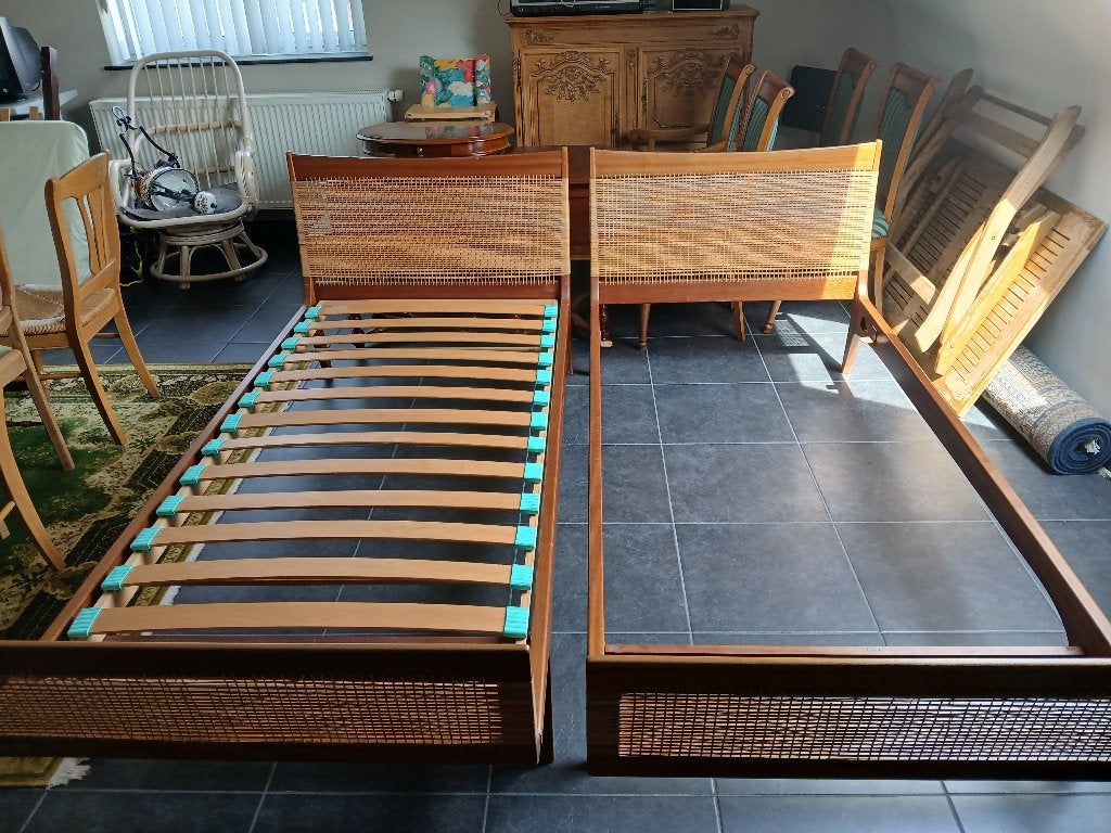 Lit Van Den Berghe Pauvers (2 pièces), 90 cm, Une personne, Brun, Enlèvement