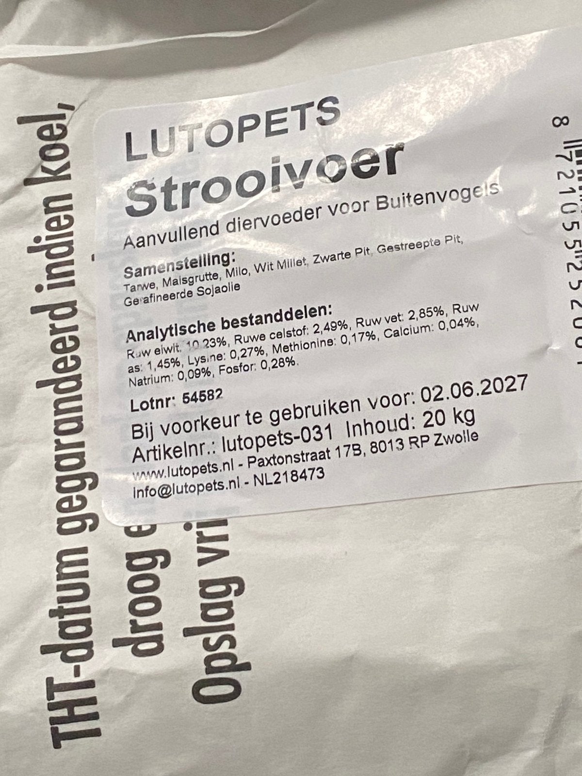 Vogelvoer, Tuin en Terras, Zand, Ophalen, Zo goed als nieuw