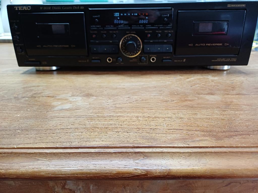 Platine à double cassette Teac W860R, Enlèvement, Double, Autres marques, Auto-reverse
