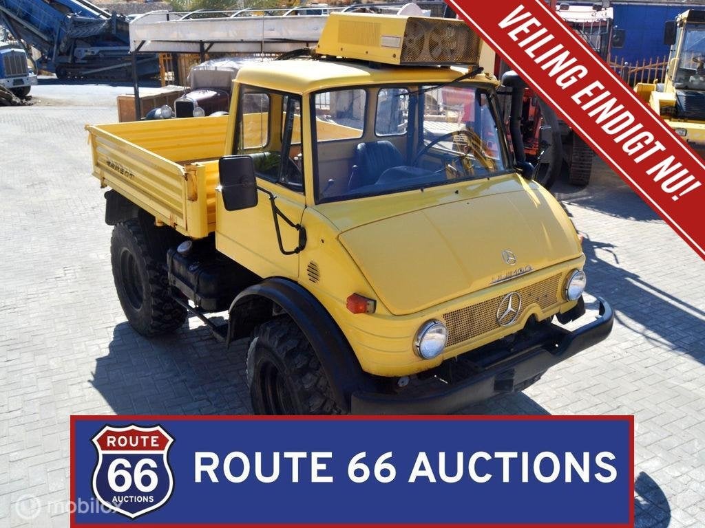 Mercedes-Benz Unimog 406 U900 | 1975 | Route 66 Auctions, Achat, Entreprise, Boîte manuelle, Autre carrosserie