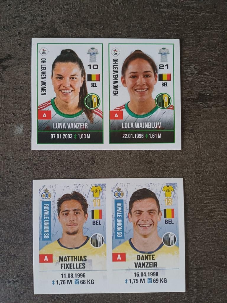Panini Pro League broer en zus Vanzeir, Verzenden