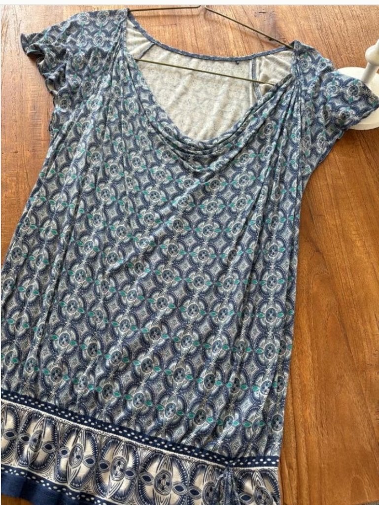 Blouse EDC maat L, Blauw, Maat 42/44 (L), Ophalen of Verzenden, Zo goed als nieuw
