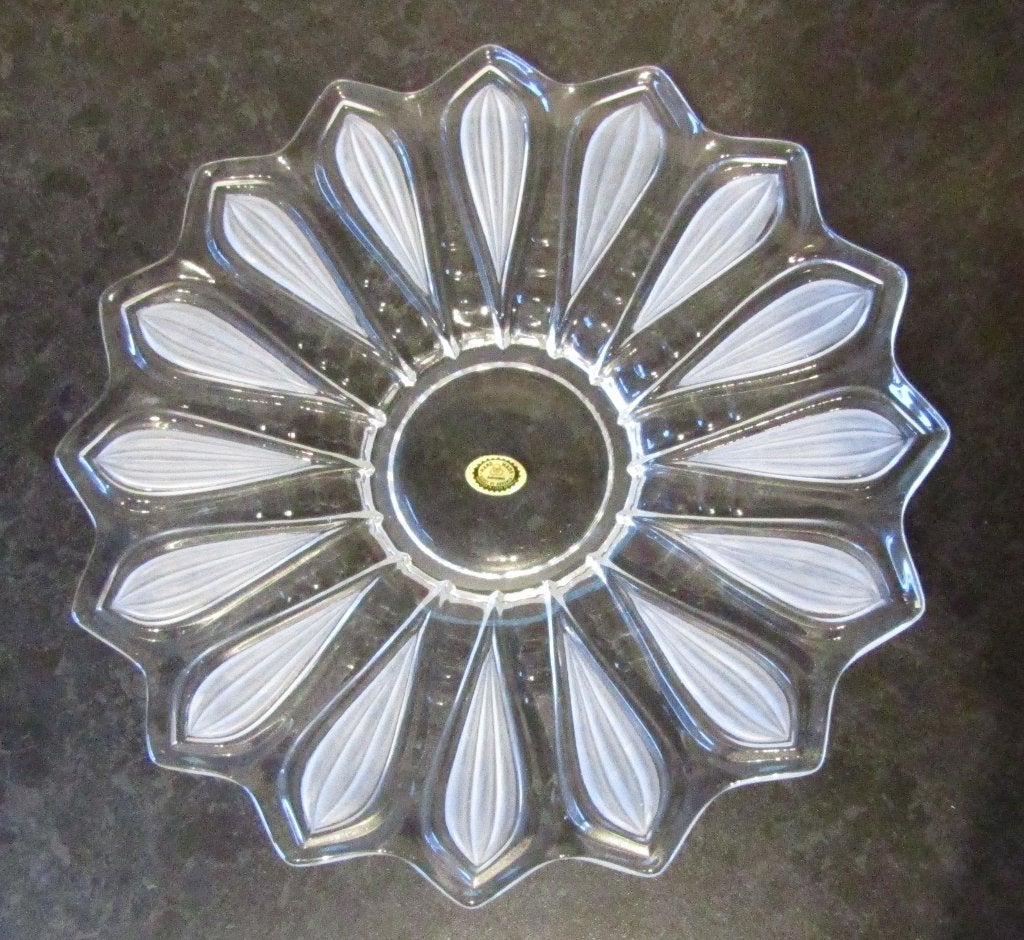 Assiette de fruits en cristal de Bohême, Enlèvement ou Envoi