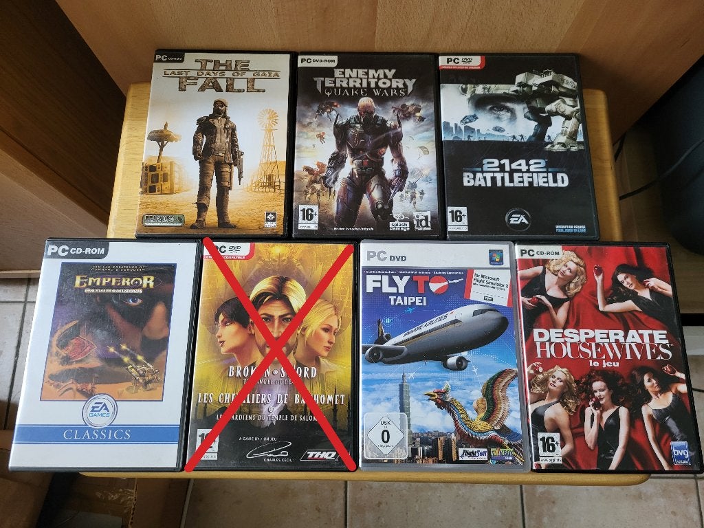 Lot de jeux PC, Enlèvement, Utilisé