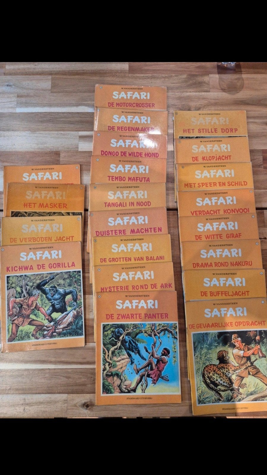 safari 21 pièces, 1ère édition, état mixte, Livres, Plusieurs BD, Enlèvement ou Envoi, Utilisé, Willy Vandersteen