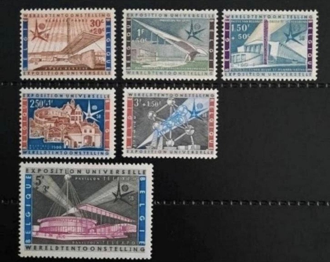 Belgique : COB 1047/52 ** Expo 1958., Sans timbre, Neuf, Enlèvement ou Envoi, Non oblitéré