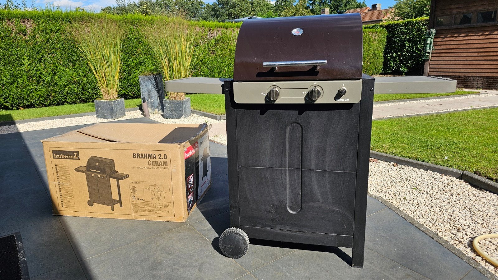 Gas barbeque Brahma 2.0 ceram, Tuin en Terras, Ophalen, Zo goed als nieuw, Gas, Brahma 2.0 ceram