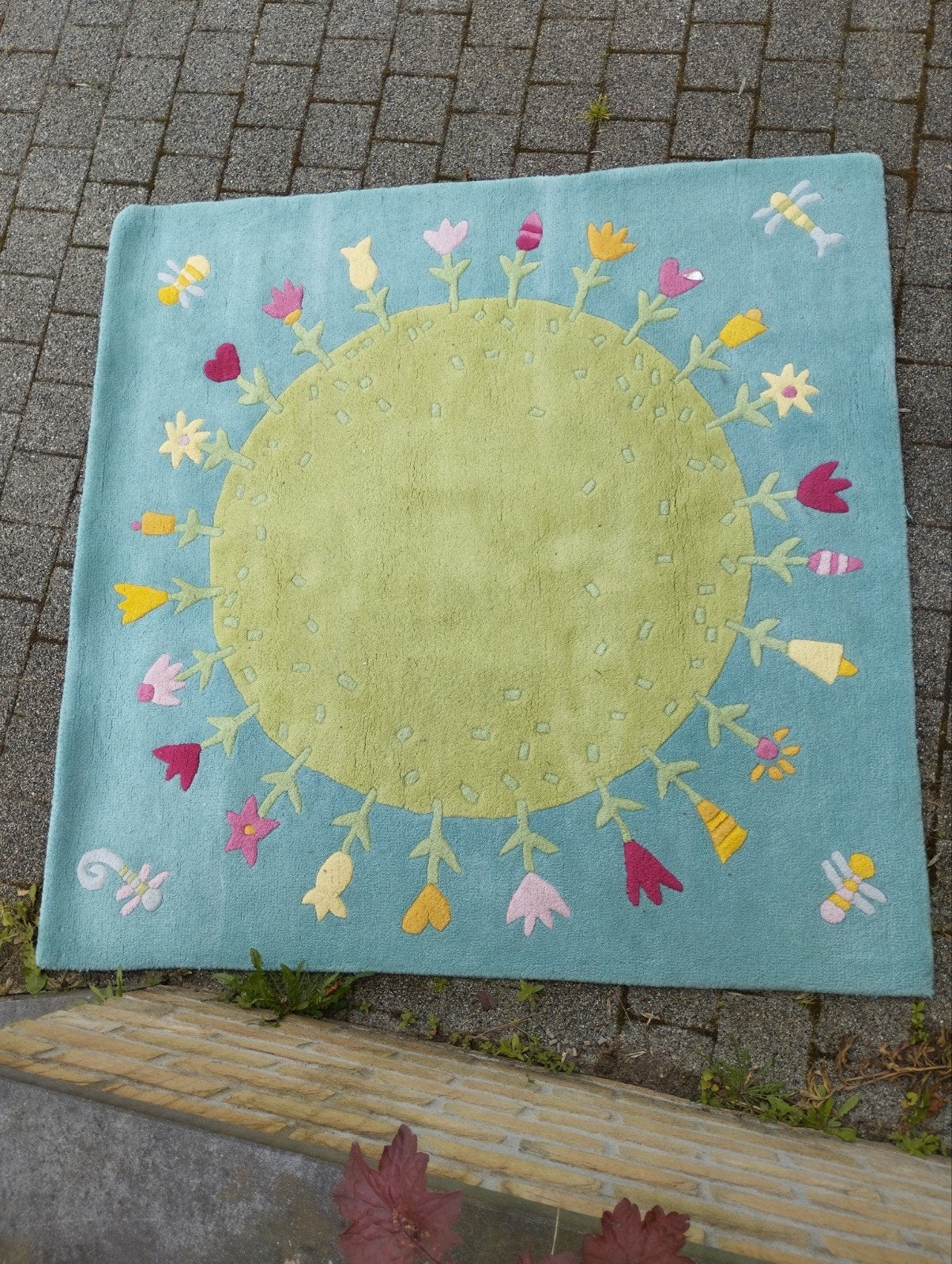 Beau tapis en laine carré 150 cm marque HABA, Enfants & Bébés, Enlèvement ou Envoi