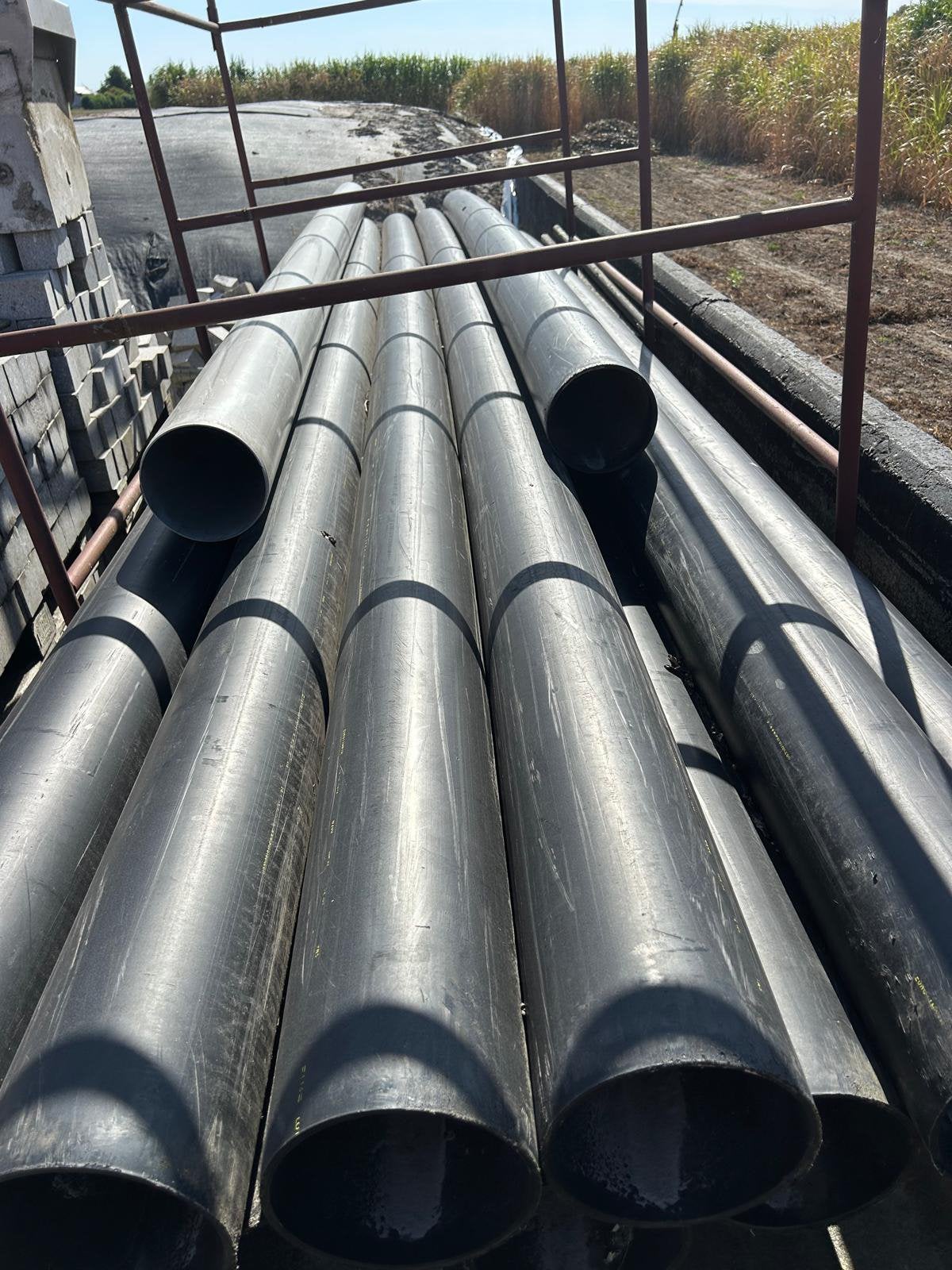 Kunststof pvc riool buizen Ø 200 mm – 6 meter, Ophalen, Zo goed als nieuw, Afvoer