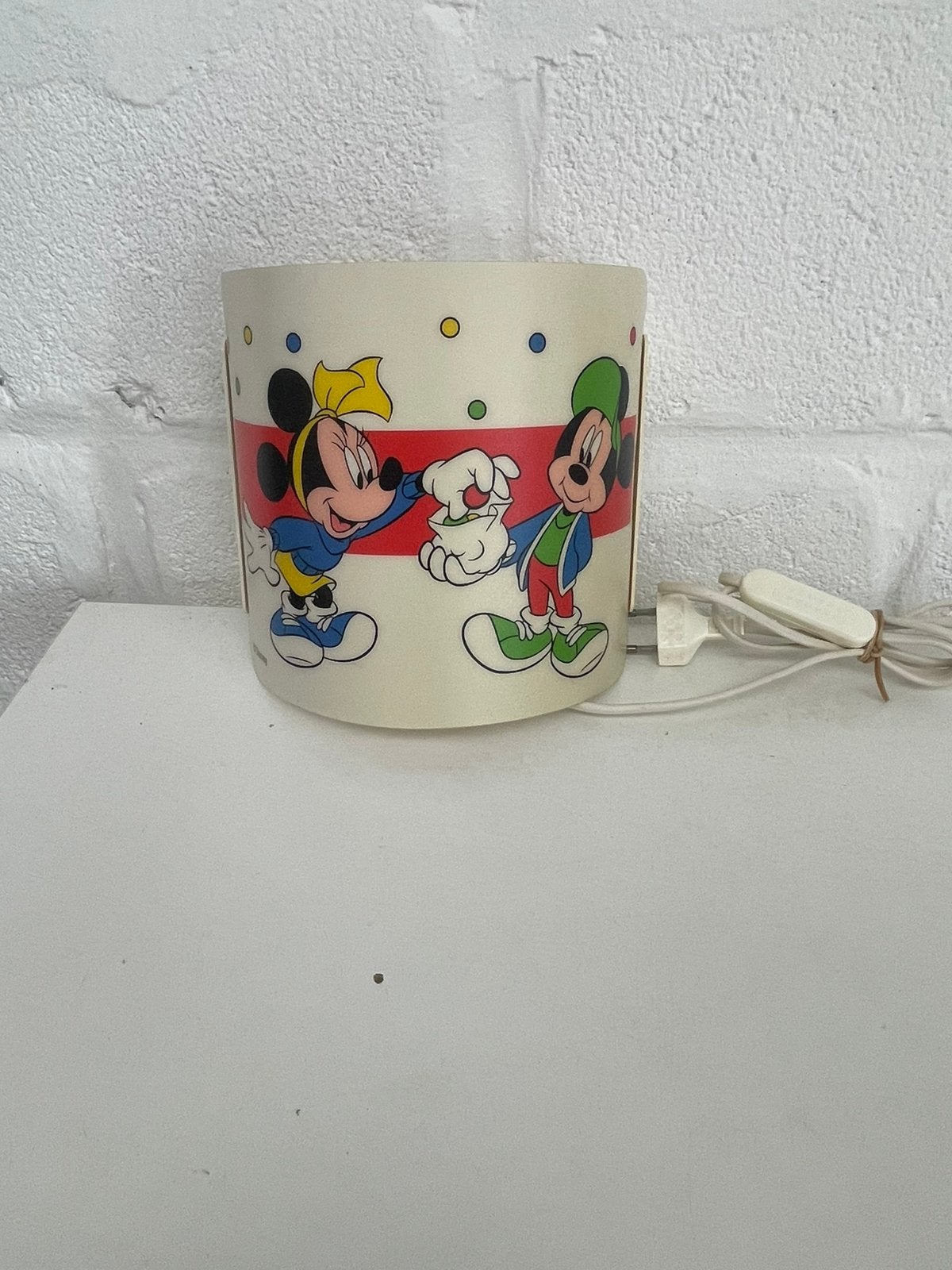 Vintage Disney Wandlamp Mickey & Minnie Mouse, Kinderen en Baby's, Ophalen, Disney