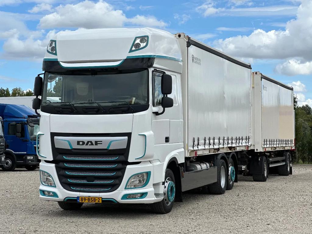 DAF XF 480 XF 480 EURO6 COMPLEET MET AANHANGER, LAADKLEP EN, Autos, Camions, Achat, Euro 6, Diesel, DAF