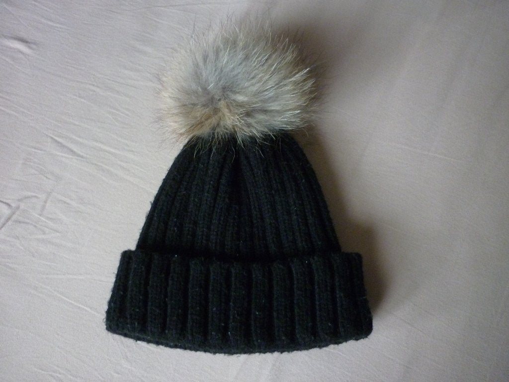 Pompon Muts met Pels van Marmot, Gebruikt, Meisje, Ophalen of Verzenden, 146 t/m 152