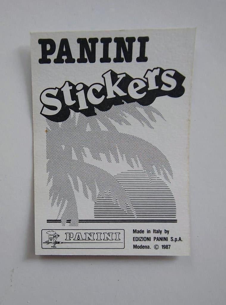 Panini mega stickers 1987 - ook apart, Ophalen of Verzenden, Zo goed als nieuw, Prent