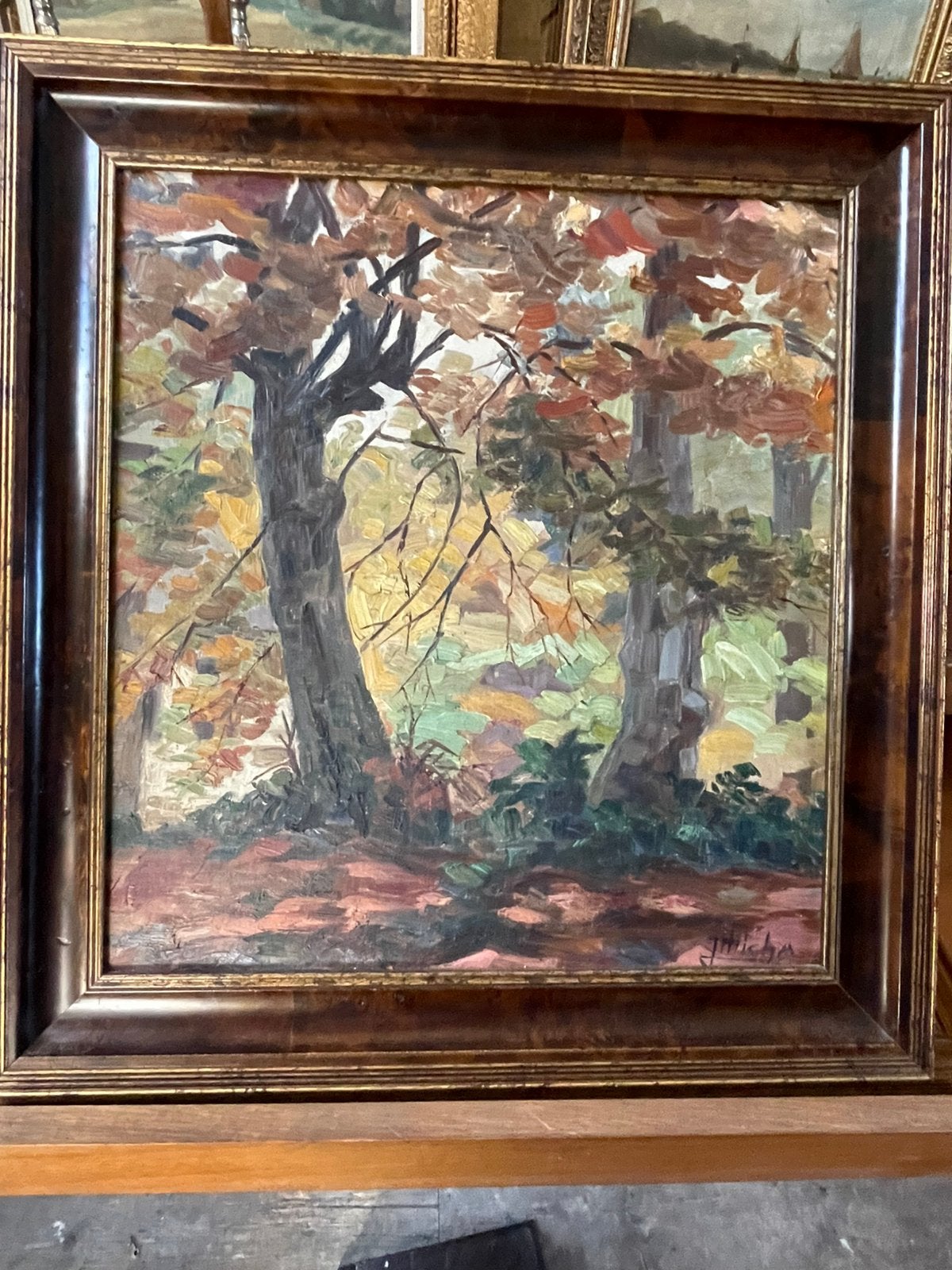 Olieverf. Micha, Ophalen, Overige stijlen, Origineel werk, Landschap
