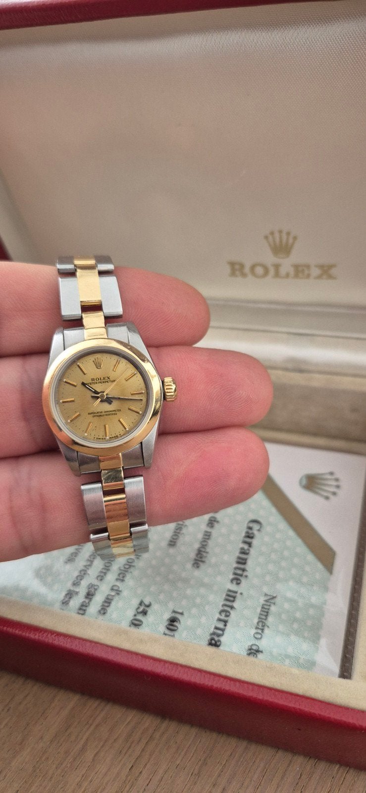 Rolex datejust oyster 26 mm ladys, Handtassen en Accessoires, Horloges | Dames, Ophalen, Goud, Goud, Rolex