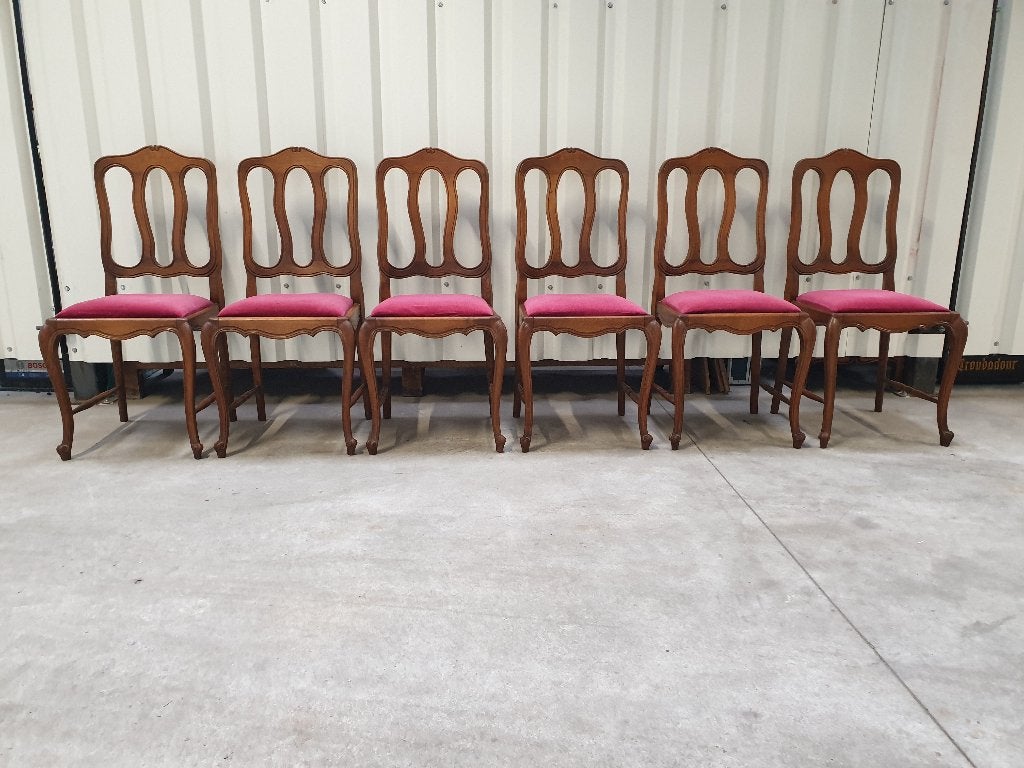 Eiken stoelen in Louis XV stijl. Het kan geleverd worden., Ophalen