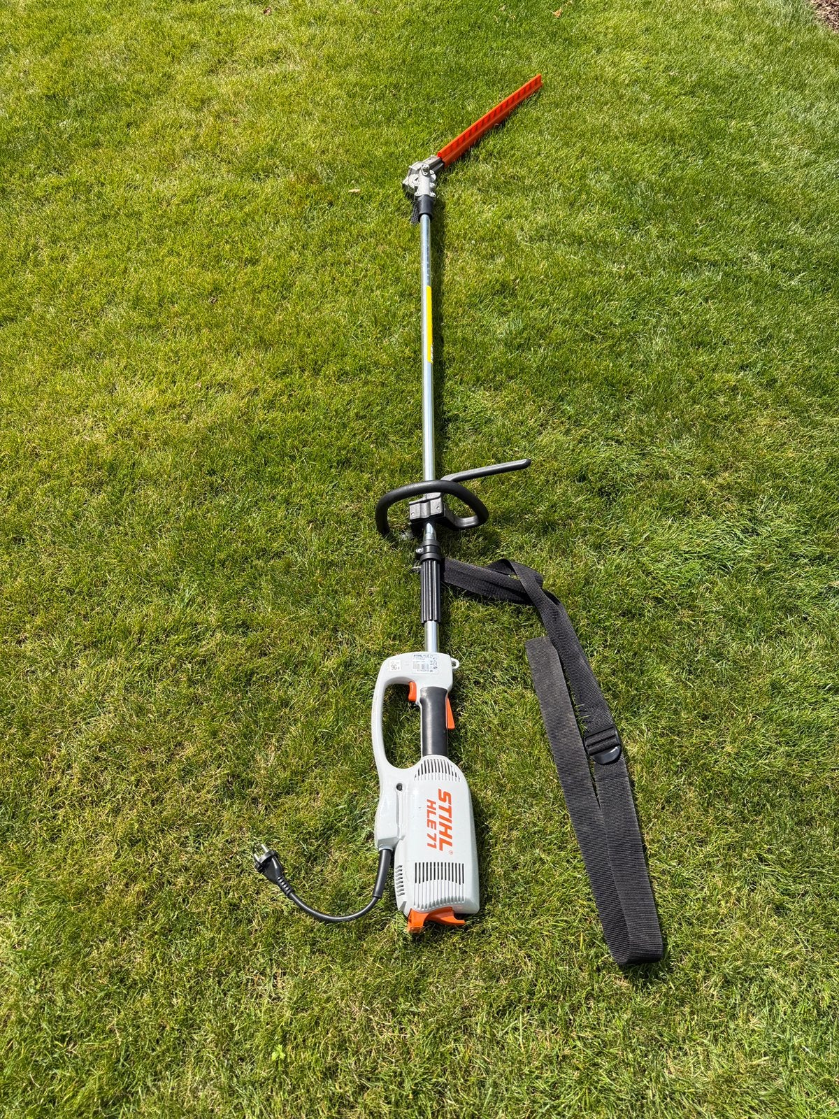 Heggenschaar STIHL HLE 71 op steel, Ophalen, Zo goed als nieuw