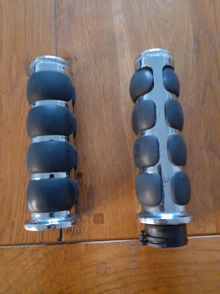 Handvaten alu met rubber 1inch, Motoren, Ophalen, Gebruikt