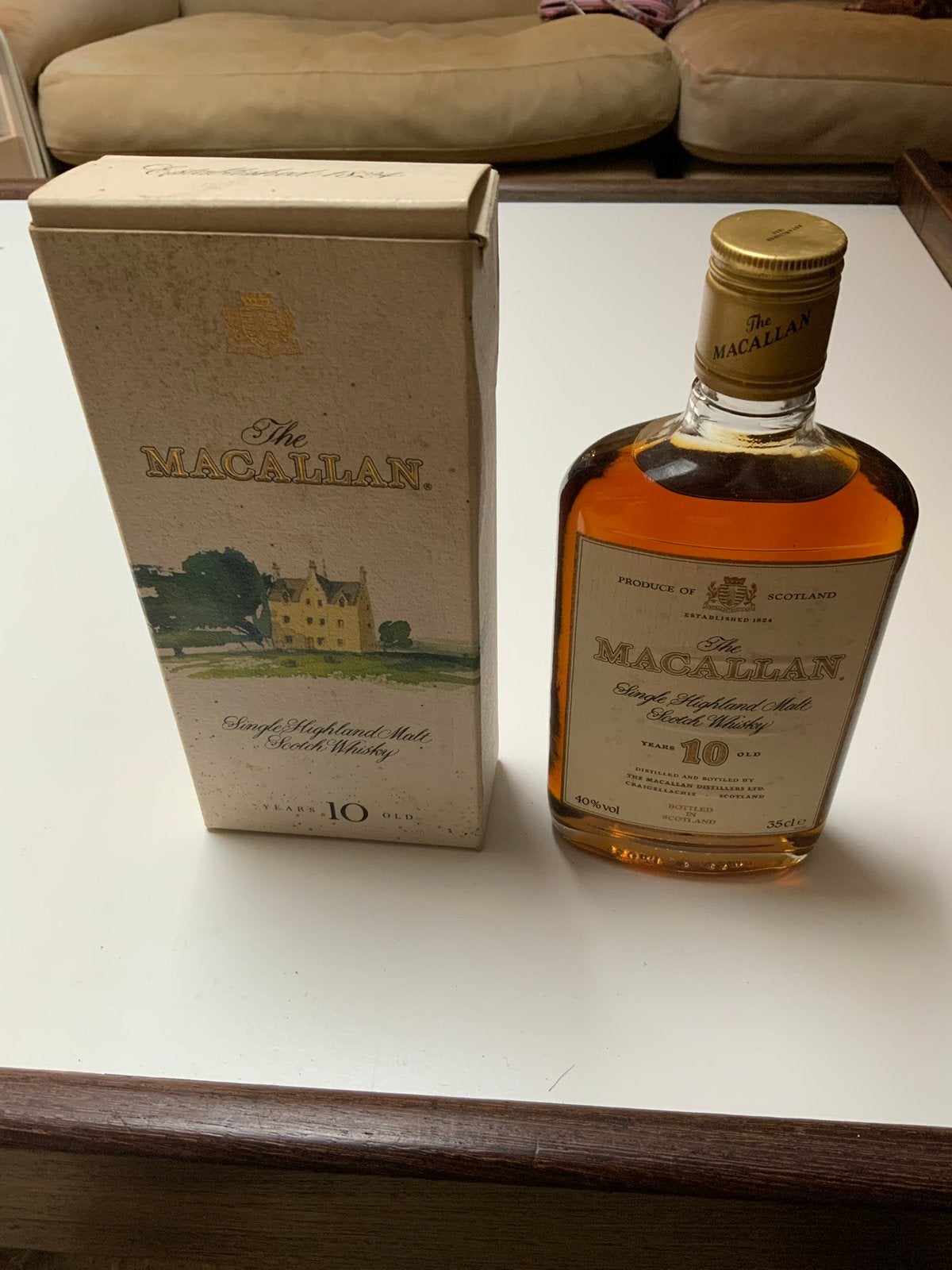 The macallan single highland malt wisky 35 cl, Ophalen, Zo goed als nieuw