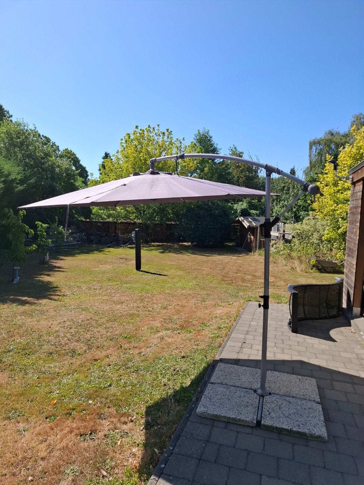 zweefparasol, Parasol flottant, Enlèvement, Réglable, Utilisé