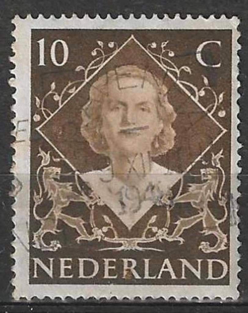 Nederland 1948 - Yvert 497 - Koningin Juliana  (ST), Verzenden, Gestempeld