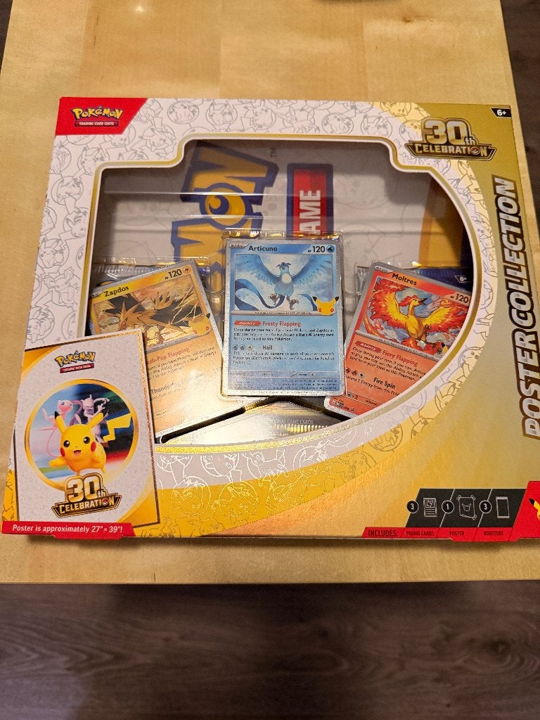 Pokémon 30th Celebration - Poster Collection EN, 3 boosters, Hobby & Loisirs créatifs, Enlèvement ou Envoi, Utilisé, Autres types