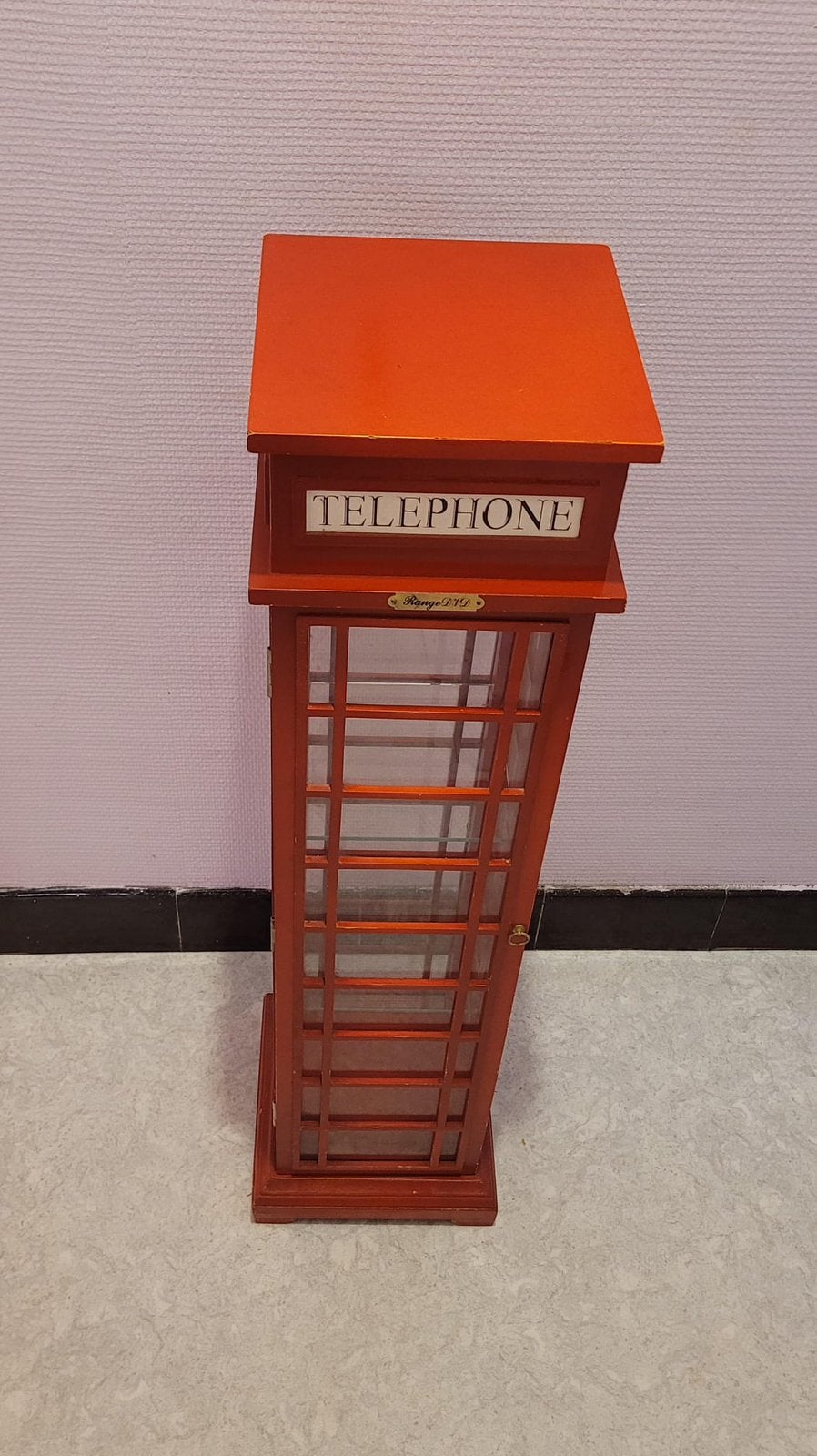 Cabine téléphonique décorative avec 2 étagères, Enlèvement