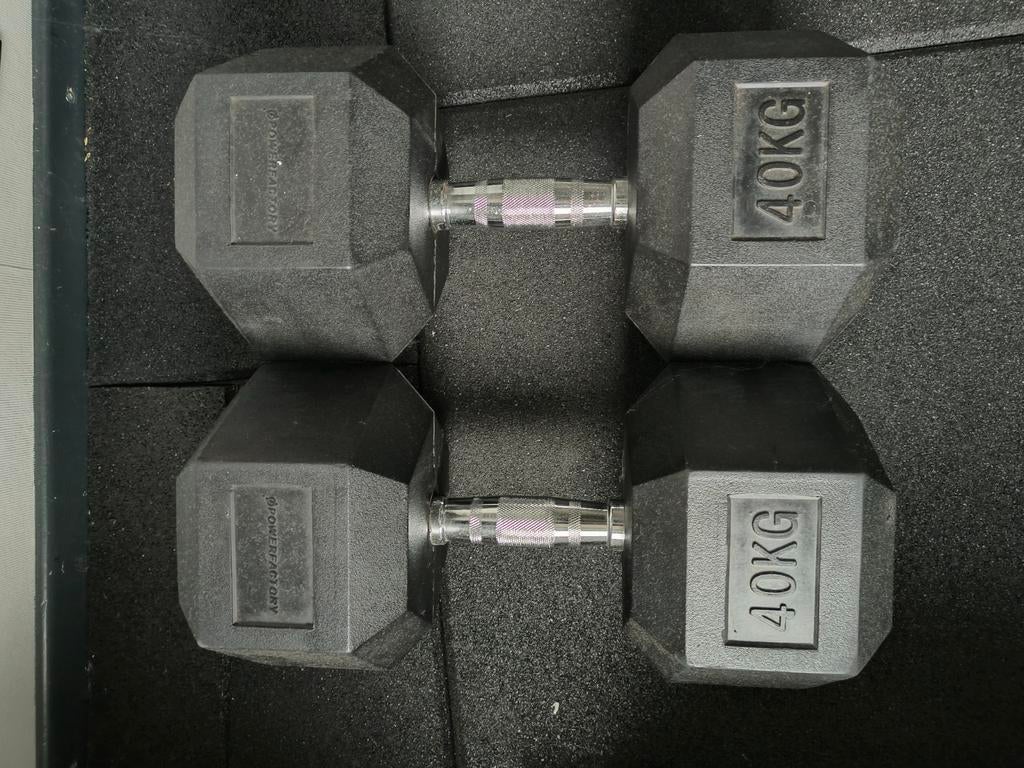 Haltères hexa 40kg, Sport en Fitness, Ophalen, Zo goed als nieuw, Dumbbell