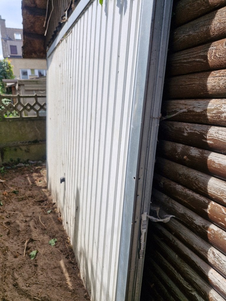 Witte standaard garagepoort, Doe-het-zelf en Bouw, Ophalen, Gebruikt, Overige typen