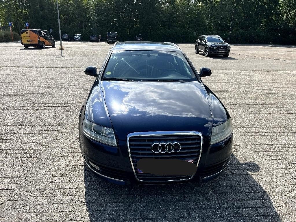 Audi A6, Auto's, Euro 5, 4 cilinders, Blauw, Leder