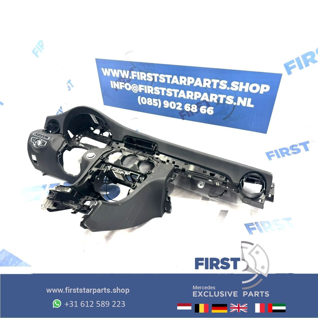 W205 C63 AMG Dashboard ZWART HUD Mercedes C Klasse 2014-2021, Auto-onderdelen, Gebruikt, -, Ophalen of Verzenden, -