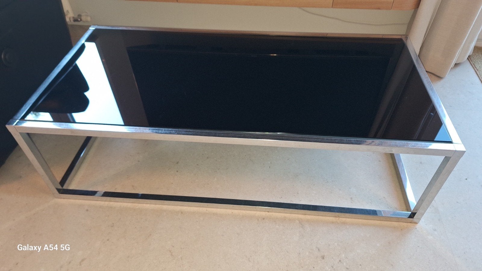 table basse en métal, 100 à 150 cm, Comme neuf, Enlèvement, 50 à 100 cm