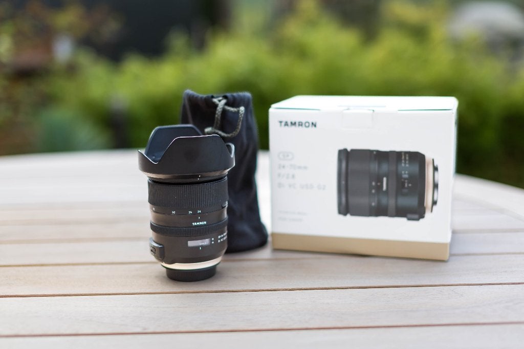 Tamron SP 24-70mm f/2.8 Di VC USD G2 voor Canon, Ophalen, Gebruikt, Beschermhoes/tas, Canon