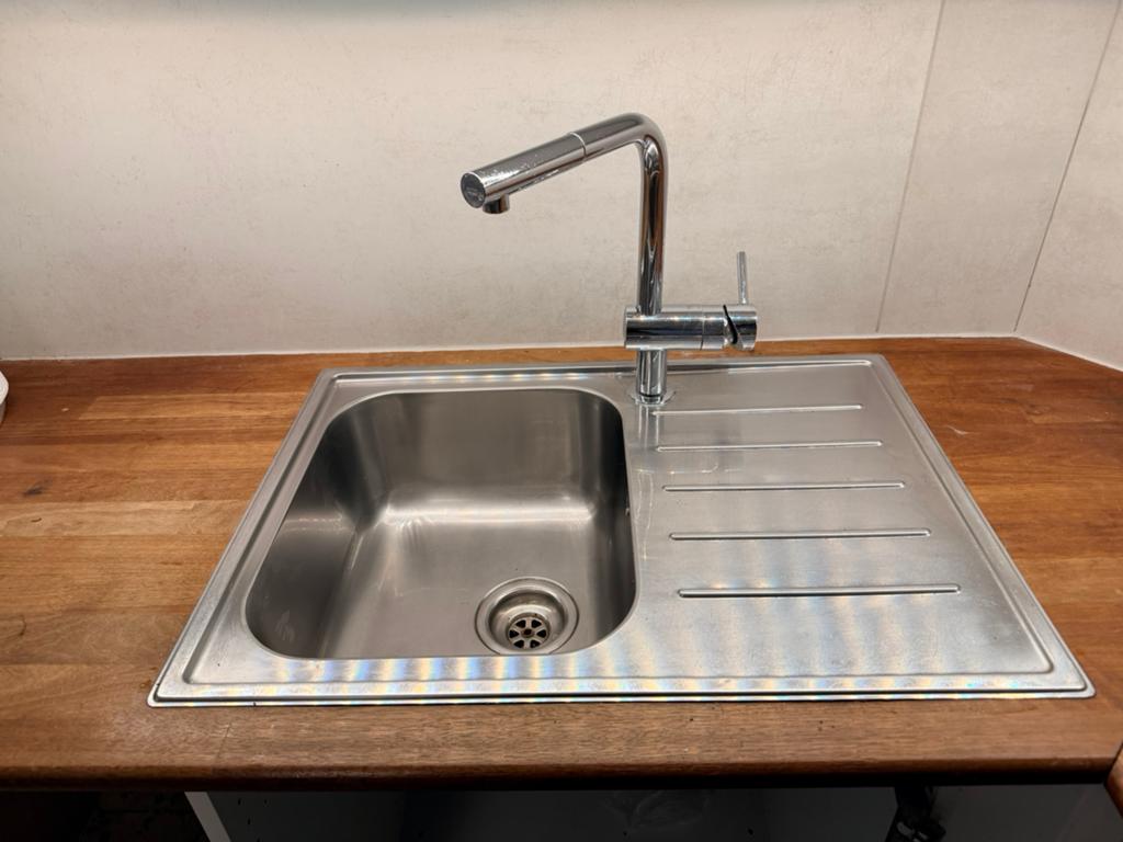 Evier Inox, Maison & Meubles, Cuisine | Éléments de cuisine, Utilisé, Gris, Enlèvement