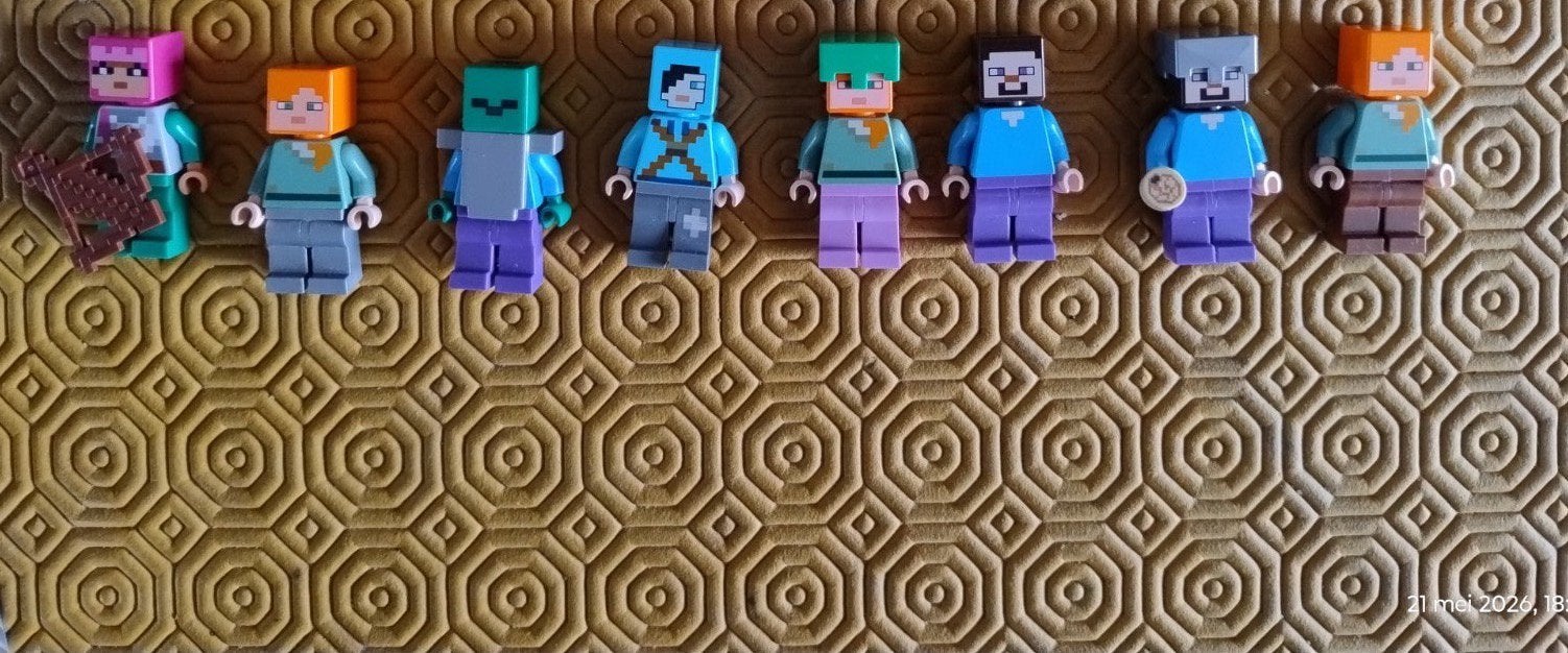 8 Lego mindcraft mini figuren  12 euro vaste prijs, Enlèvement, Comme neuf