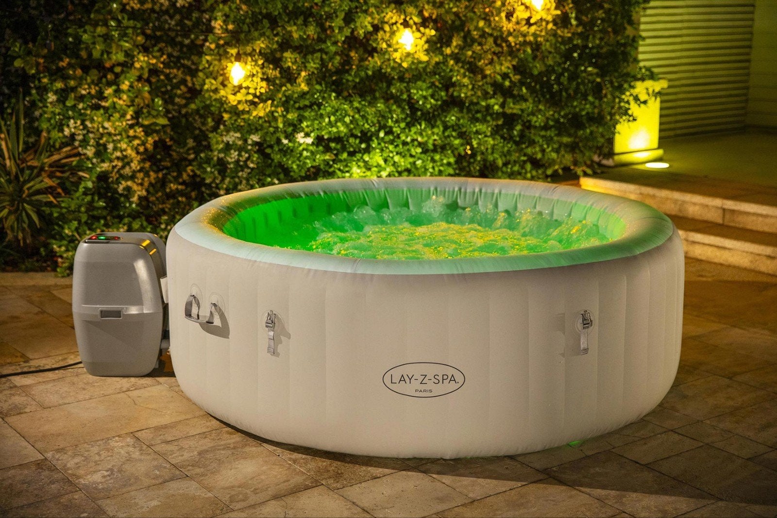 Lay-Z-Spa Parijs, Jardin & Terrasse, Bains à remous et Spas, Enlèvement, Comme neuf, Tapis de sol, Gonflable
