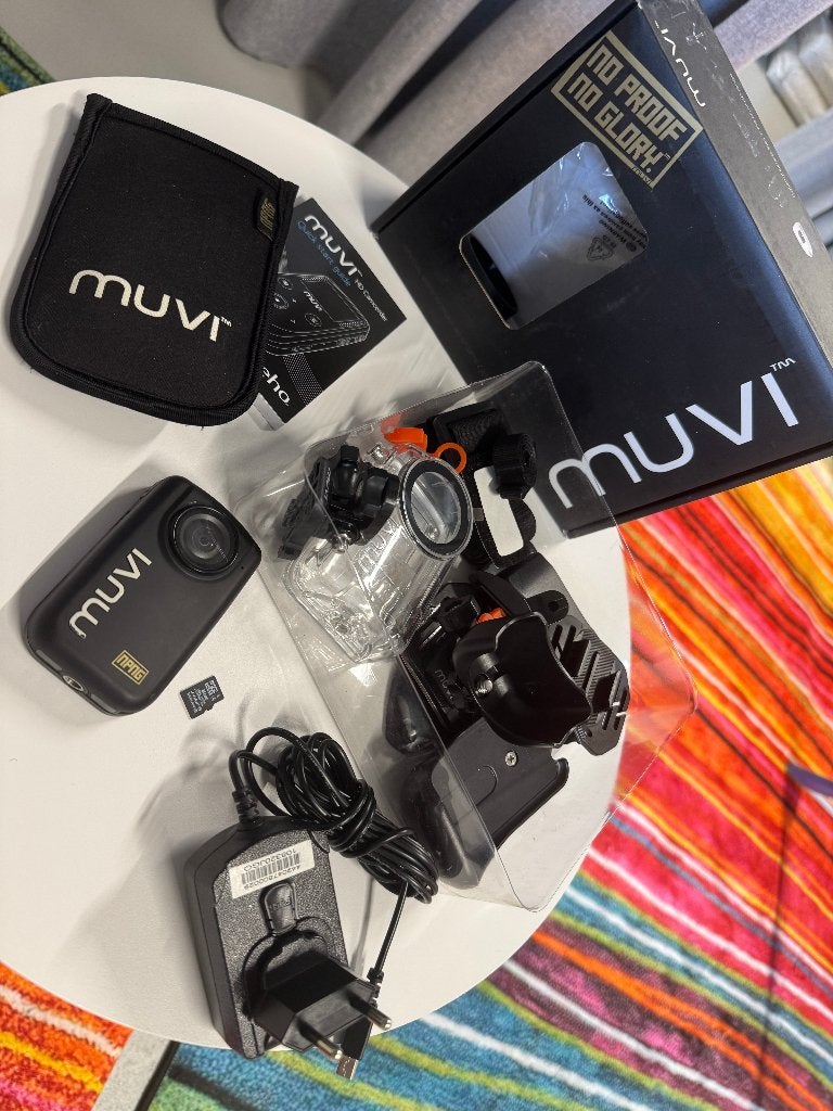 Veho MUVI HD NPNG No Proof No Glory – Full HD – complete set, Carte mémoire, Caméra, Enlèvement, Utilisé