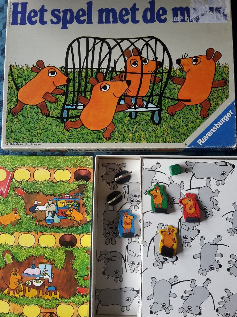 Heel oud spel Het spel met de Muis, 1980, 2 - 6 spelers, 5+, Verzamelen, Ophalen of Verzenden, Zo goed als nieuw