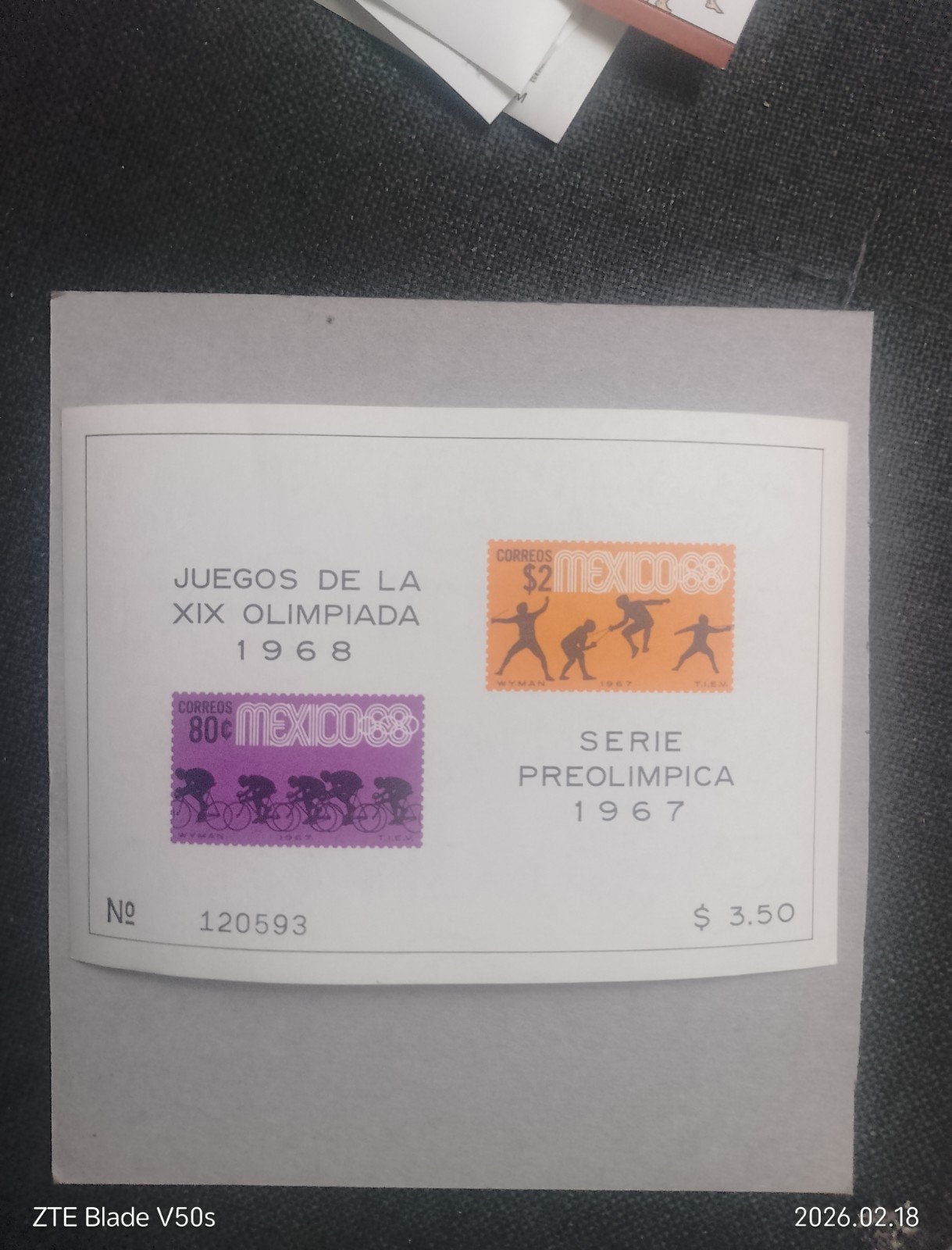Timbres Postfresh Olympia, Enlèvement ou Envoi